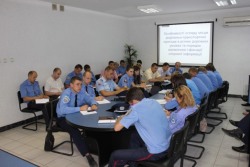на базі центру проведено навчання спеціалістів з числа працівників слідчих підрозділів МРВ області для надання допуску на проведення оглядів місць подій